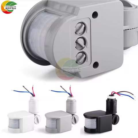 Infrared PIR Motion Sensor Switch Motion Detector Light Switch with LED Light Automatic Outdoor AC 2