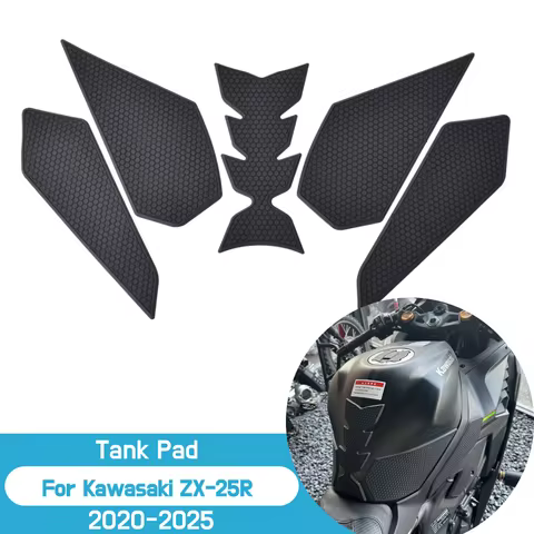 ZX25R Side Tank Pad Oil Gas Fuel Protector Cover Rubber Sticker Decal For Kawasaki ZX-25R 2020-2025 