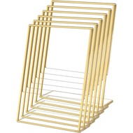 NIUBEE 8.5 x 11 Gold Frames, 6 Pack Acrylic Slanted Back Gold Picture Frames for Signs, Menu, Flyer 
