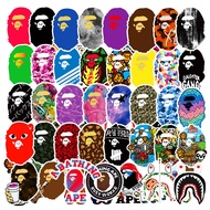 Bape Stickers Pack Waterproof Graffiti Street Fashion Decals Set for Kids, 50pcs
