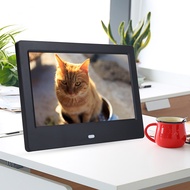 7 HD Screen Digital Photo Frame Alarm Clock Music Movie Player (Black )