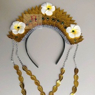 HAFIZAH Mahkota Sunting Bali Bunga Kamboja Handmade Cocok Untuk Pengantin Karnaval Dan Tari Untuk An