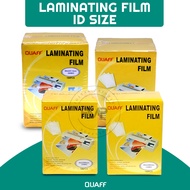 FMP ID Size QUAFF Laminating Film 80by110mm  70by100mm  65by95mm Hot Lamination Process 100 sheets