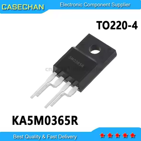 5PCS New and Original TO220F-4 KA5M0365 5M365R KA5M0365R