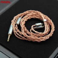 FAAEAL Earphone Cable 4 Core High Purity Copper Upgrade Headphone Cable 3.5/2.5/4.4mm With 2Pin/MMCX Connector Earbuds Replacement Wire For BLON BL03 Moondrop Aria KATO TFZ TANGZU x HBB Wu HeyDay Zetian Wu Shimin Li SE535 SE846 Headsets Replace Line