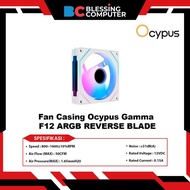 Fan Casing Ocypus Gamma F12 ARGB REVERSE BLADE - White