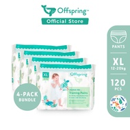 【Ready Stock】Offspring Fashion Pants Diaper - XL (120 Pcs) [Bundle of 4]