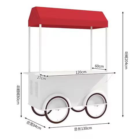 Customizable Night Market Stall Float Night Market Dessert Snack Cart Market Popcorn Food Cart Food