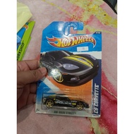 HW Hot wheels c6 corvette black street mainHW