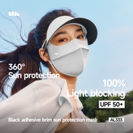 Beneunder AL333, Full Face Sun Mask with Hat, UPF50+, Cooling, Lightweight & Breathable for Women, B