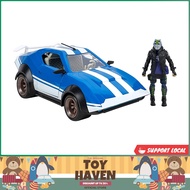 [sgstock] Fortnite Joy Ride Whiplash Vehicle (Blue &amp; White), Vehicle with 4-inch Articulated X-Lord Figure , Black - [Wh