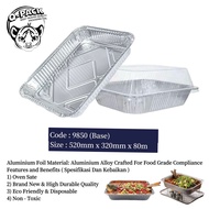 (1273) Aluminium Foil Tray Saiz L / Baking Tray / Buffet Catering Food Tray / Partyware Aluminium Fo