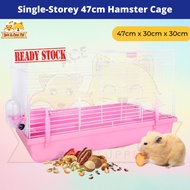 Hamster Cage Portable Travel Cage for Hamster & Small Animals (47x30x30cm) / Sangkar Hamster