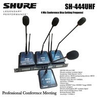 4 Channel Conference Microphone 4 Wireless Table Mic Podium SWAT SH - 444 UHF Wireless Microphone