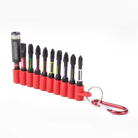 Geinxurn Impact Screwdriver Phillips Bits Set, 2” (PZ1/PZ2/PZ3/PH1/PH2/PH3/SL#8) Magnetic S2 Steel B
