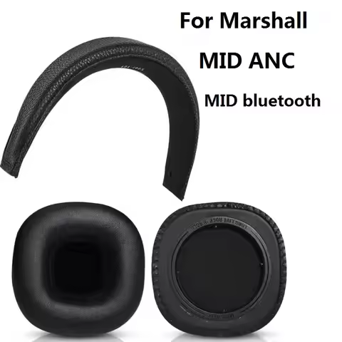 Ear pads HeadBeams Cushion for Marshall MID ANC Bluetooth Headphones Earpads Sponge Soft Foam Cushio