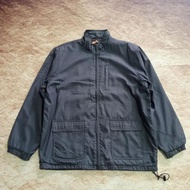 Jaket harrington pria TROY BROS hitam casual jaket size XL