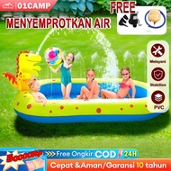 [Best gift]children's swimming pool, fountain pool, children's swimming pool, pump, dinosaur swimmin