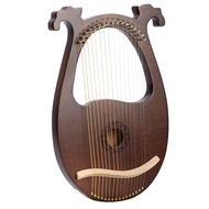 Lyre Harp 16 String Mahogany Body String Instrument Body Instrument with Tuning Wrench and Spare Str