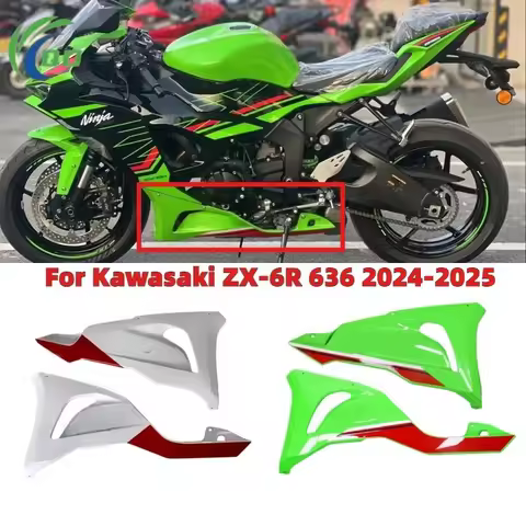 Lower Engine Fairing Side Panels Exhaust Shield Plate Bottom Belly Cover Fit For Kawasaki Ninja ZX-6