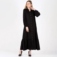 Dijual Novel mice - Dress Wanita Gamis Black Berkualitas