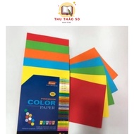 Bìa A4 trộn 5 màu cơ bản PGrand 160GSM - Văn phòng phẩm Thu Thảo
