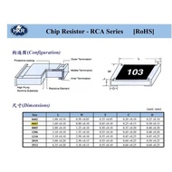 SMD 10K Ω Resistor 0603 1608 1% SMT 10KOhm - 100 Pieces
