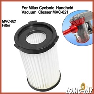 【LOMC】For Milux MVC-821 Part Handheld Vacuum Cleaner Filter Washable & Reusable