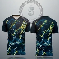Full printing tops, quality men's running jogging Gym football futsal sports tops