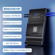 JIKONG BMS with BT RS485 CAN 0.6A~2A Active Balance Current 7S-24S Battery Management System Smart J