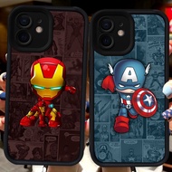 Black Casing for iphone 11 XR 12 Mini XS 15 X Marvel H94Pro Max