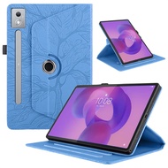 For Lenovo Idea Tab Pro 2025 Case Pro 12.7 2023 inch 3D Tree Embossed 360 Degree Rotating Stand for 