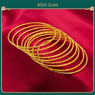 ASIX GOLD กำไลผู้หญิง 999 กำไลบางชุบทอง 24K ไม่ลอก ไม่ดำ