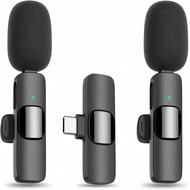 K9 Wireless Lavalier Microphone Compatible With IPhone/Android Phones, Professional Recording Microp