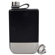 LMETJMA Premium Hip Flask for Whiskey 9oz 304 Stainless Steel Hip Flask with Funnel Leakproof Campin