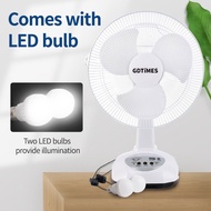BUYYU GD 20inches Rechargeable fan with solar panel GD-8019 Portable and Eco-Friendly Cooling and Li