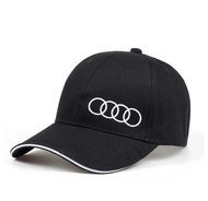 Mũ Lưỡi Trai logo Audi A4 A6 A8 Sline 100% Cotton Màu Trơn Thêu Chữ logo cho xe hơi ô tô Thời Trang 