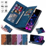 For Samsung Galaxy Z Fold 7 6 5 4 Flip Case ZIP Leather Magnetic Wallet Cover