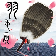 Chinese Fan Pure Handicraft Fan Feather Fan Ancient Style Kongming Fan Goose Feather Fan Shaking Fea