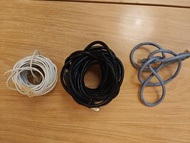 3條 Ethernet 網路線（CAT6 / CAT6A｜二手） 3x Ethernet LAN Cables Bundle (CAT6 / CAT6A | Used)