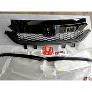 Honda City Gn2 2020 2021 Rs Front Bumper Grill Gille (FREE H EMBLEM LOGO) Gloosy BLack READY STOCK 