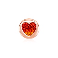 SK Jewellery Coloured Heart 18K Rose Gold Charm Bracelet