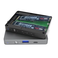 Kebidumei 5-in-1 M.2 NVMe SSD HUB 10Gbps USB 4 gen 3 Dual bay vỏ bọc ổ cứng loại C HUB USB C trạm nố