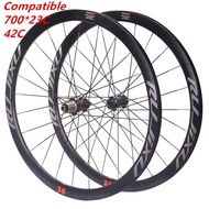 6 pawls 3 teeth 700c RUJIXU 120 ring frame height 38 pure road disc brake wheelset group carbon fibe