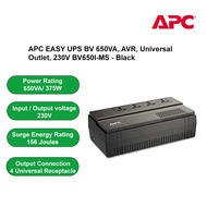 APC EASY UPS BV 650VA AVR Universal Outlet 230V BV650I-MSX - Black