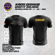 Kaos Dishub/ Kaos Kemenhub Bahan Dryfit milano / Kaos Jersey kemenhub terbaru