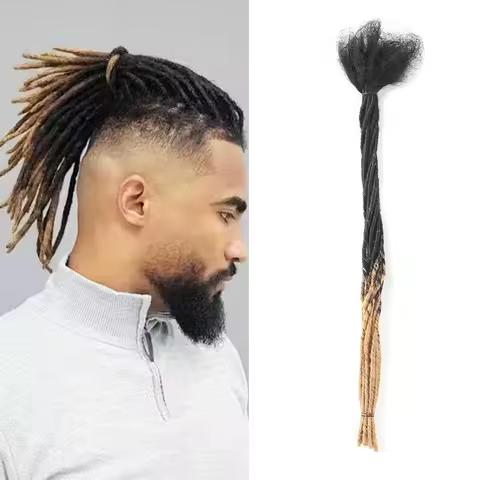 0.2 cm Kinky Braiding Microlocks T27 Dreadlocks Brazilian Virgin Human Hair 10 Strands Crochet Braid