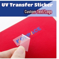 Photo Sticker print service Crystal Label Glass Cup Cosmetic Bottle Plastic Corporate LOGO Customiza