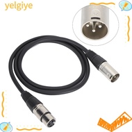 YELGIYE Balanced Audio Cable, 1m/3.3ft 3Pin XLR Male to 3Pin XLR Female Microphone Cable, Durable Ma