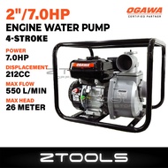 OGAWA 7HP Engine Water Pump (2"/3") 4-Stroke Petrol Water Transfer Booster Pump Pam Air Kebun OK50E